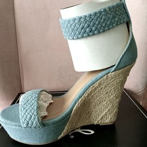 Platform wedges Denim